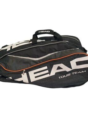 Head Tour Team 12R Tennis Bag Backpack 12 Racquet Black Orange Large